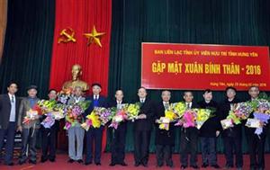 Ban liên lạc Tỉnh ủy viên hưu trí gặp mặt đầu xuân 2016