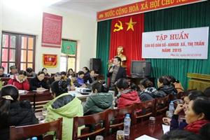 Trung tâm Dân số -KHHGĐ huyện Phù Cừ: Tập huấn cho cán bộ, cộng tác viên dân số