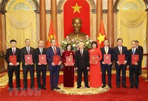 Tổng Bí thư, Chủ tịch nước Nguyễn Phú Trọng tiếp các Đại sứ, Tổng Lãnh sự Viêt Nam ở nước ngoài