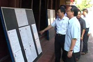 Bí thư Tỉnh uỷ kiểm tra công tác chuẩn bị bầu cử tại Mỹ Hào