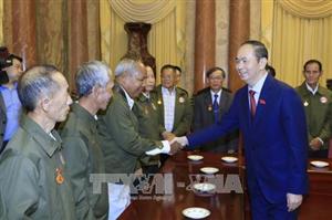 Chủ tịch nước Trần Đại Quang tri ân các công dân Lào có công với cách mạng Việt Nam