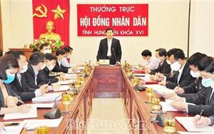 Thống nhất dự kiến nội dung, chương trình kỳ họp thứ Mười sáu, HĐND tỉnh khoá XVI