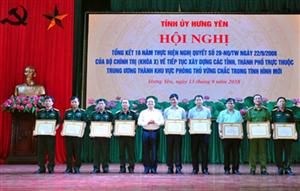 Hưng Yên tổng kết 10 năm thực hiện Nghị quyết số 28-NQ/TW của Bộ Chính trị (khóa X)