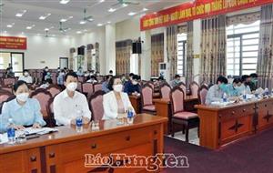 Thường trực Thị ủy Mỹ Hào giao ban với Thường trực Đảng ủy các phường, xã