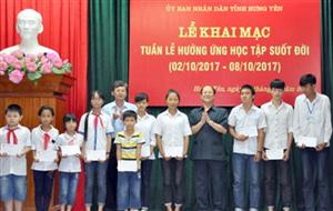 Hưng Yên phát động Tuần lễ hưởng ứng học tập suốt đời năm 2017