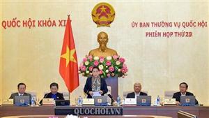 Kết thúc phiên họp thứ 29 của Ủy ban thường vụ Quốc hội