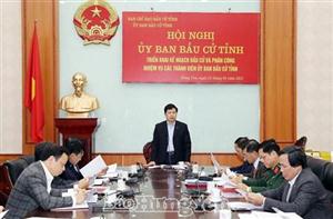 Ủy ban bầu cử tỉnh triển khai kế hoạch bầu cử và phân công nhiệm vụ các thành viên