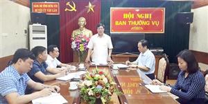 Phó Bí thư Thường trực Tỉnh ủy Đỗ Xuân Tuyên làm việc với Ban Thường vụ Huyện ủy Văn Lâm