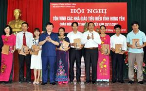 Hưng Yên tôn vinh 64 nhà giáo tiêu biểu