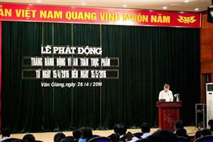 Huyện Văn Giang phát động “Tháng hành động Vì an toàn thực phẩm năm 2016”