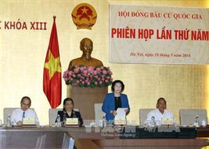 Hội đồng bầu cử quốc gia họp phiên thứ năm