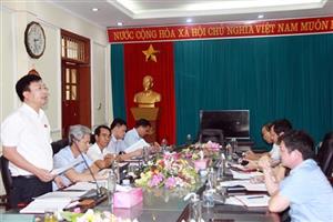 Đoàn đại biểu Quốc hội tỉnh khảo sát tình hình thực hiện Luật Đất đai tại huyện Ân Thi