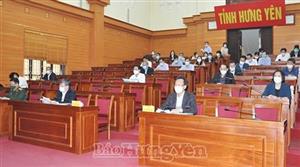 Hưng Yên dự họp trực tuyến toàn quốc đánh giá sau hơn 1 tháng thực hiện Nghị quyết số 128 của Chính phủ