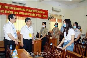 Đồng chí Phó Chủ tịch UBND tỉnh Nguyễn Duy Hưng kiểm tra công tác tổ chức kỳ thi tốt nghiệp THPT năm 2022