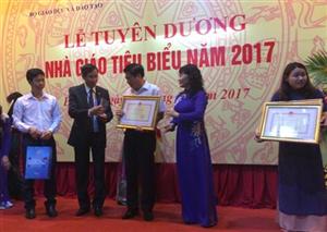 Tuyên dương các nhà giáo tiêu biểu toàn quốc năm 2017