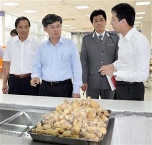 Kiểm tra công tác bảo đảm an toàn vệ sinh thực phẩm tại Trường Phổ thông Đoàn Thị Điểm Greenfield