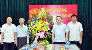 Các đồng chí lãnh đạo tỉnh Hưng Yên thăm và làm việc với các cơ quan báo chí Trung ương và địa phương nhân kỷ niệm 93 năm Ngày Báo chí cách mạng Việt Nam