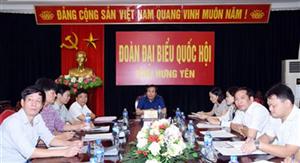 Đoàn Đại biểu Quốc hội tỉnh Hưng Yên: Tham dự phiên họp chất vấn trực tuyến toàn quốc