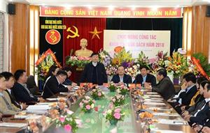 Lãnh đạo tỉnh động viên công tác khóa sổ cuối năm ngân sách 2018