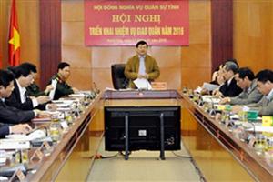 Hưng Yên triển khai nhiệm vụ giao, nhận quân năm 2016