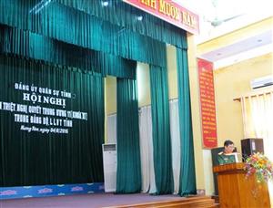 Đảng ủy Quân sự tỉnh: Quán triệt, triển khai thực hiện Nghị quyết Trung ương 11 (khóa XI) và rút kinh nghiệm tổ chức đại hội đảng cấp cơ sở