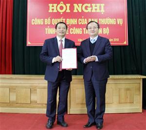 Đồng chí Trần Quốc Văn làm Bí thư Huyện ủy Văn Lâm