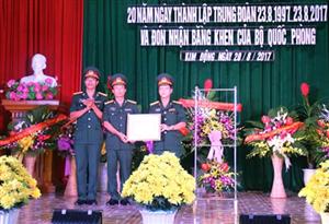 Trung đoàn 126 đón nhận bằng khen của Bộ trưởng Bộ Quốc phòng