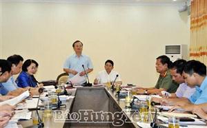 Họp Tiểu ban Tổ chức phục vụ Đại hội Đảng bộ tỉnh Hưng Yên lần thứ XIX