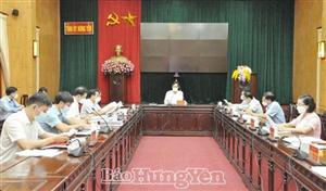 Rà soát, đánh giá việc triển khai thực hiện các hoạt động kỷ niệm 190 năm thành lập tỉnh, 80 năm thành lập Đảng bộ tỉnh và 25 năm tái lập tỉnh