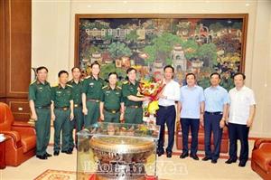 Đoàn cán bộ Học viện Quốc phòng thăm tỉnh