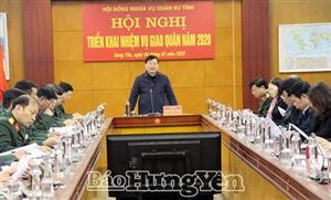 Hưng Yên triển khai nhiệm vụ giao quân năm 2020