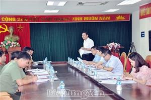 Kiểm tra công tác phòng, chống tham nhũng, lãng phí tại Đảng ủy Công an tỉnh