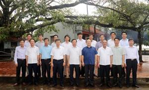 Bí thư Tỉnh ủy Đỗ Tiến Sỹ làm việc tại huyện Phù Cừ