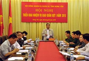 Hưng Yên: Triển khai nhiệm vụ giao quân đợt 1 năm 2015