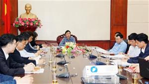 Lãnh đạo UBND tỉnh làm việc với Đoàn công tác của Trung Quốc về dự án xây mới cơ sở 2 Học viện Y Dược học cổ truyền Việt Nam