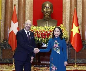 Quyền Chủ tịch nước Võ Thị Ánh Xuân tiếp các Đại sứ trình Quốc thư