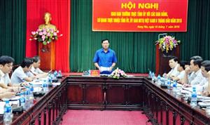 Thường trực Tỉnh ủy giao ban công tác 6 tháng đầu năm