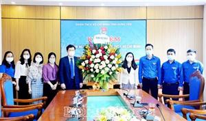 Đồng chí Phó Bí thư Thường trực Tỉnh ủy Trần Quốc Toản chúc mừng Tỉnh đoàn nhân kỷ niệm 91 năm Ngày thành lập Đoàn TNCS Hồ Chí Minh (26.3.1931-26.3.2022)