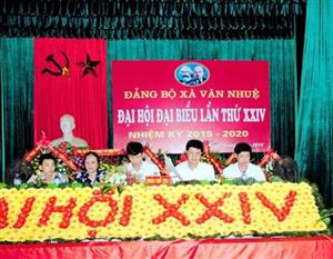 Đại hội Đảng bộ xã Văn Nhuệ lần thứ XXIV, nhiệm kỳ 2015-2020