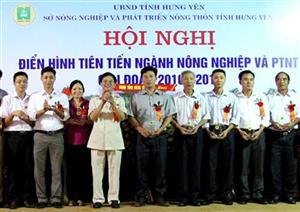 Ngành Nông nghiệp Hưng Yên tôn vinh 20 tập thể và 28 cá nhân điển hình tiên tiến