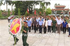 Hưng Yên: Dâng hoa, dâng hương tưởng niệm các anh hùng, liệt sỹ nhân ngày 27/7