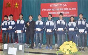 Hưng Yên có 69 thí sinh tham gia thi chọn học sinh giỏi THPT quốc gia năm 2018