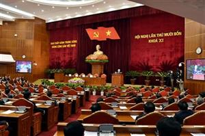 Thông cáo về ngày bế mạc Hội nghị Trung ương 14