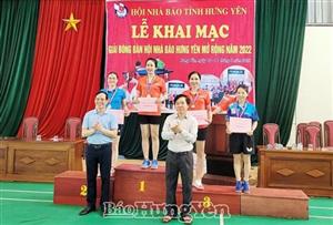 Giải bóng bàn Hội Nhà báo Hưng Yên mở rộng năm 2022