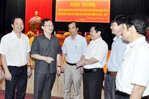 Ứng cử viên đại biểu Quốc hội khóa XIV và đại biểu HĐND tỉnh nhiệm kỳ 2016 - 2021 tiếp xúc cử tri huyện Yên Mỹ