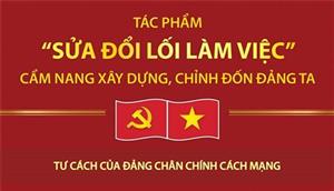 Tác phẩm 'Sửa đổi lối làm việc': Cẩm nang xây dựng, chỉnh đốn Ðảng