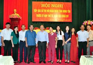 Đoàn Đại biểu Quốc hội tỉnh Hưng Yên tiếp xúc cử tri