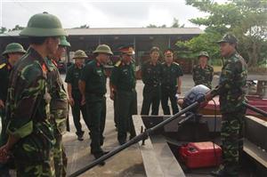 Lực lượng vũ trang tỉnh: Chủ động trước mùa mưa bão