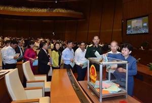 Công bố kết quả lấy phiếu tín nhiệm 48 chức danh do Quốc hội bầu hoặc phê chuẩn