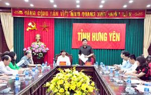 Đoàn công tác Văn phòng Trung ương Đảng làm việc tại Hưng Yên